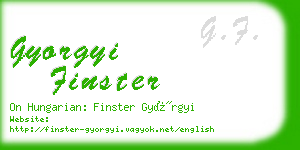 gyorgyi finster business card